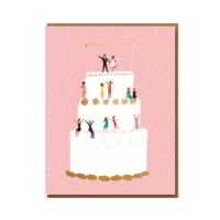- Grußkarte – Wedding Cake - mit Kuvert