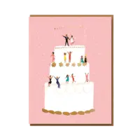 - Grußkarte – Wedding Cake - mit Kuvert