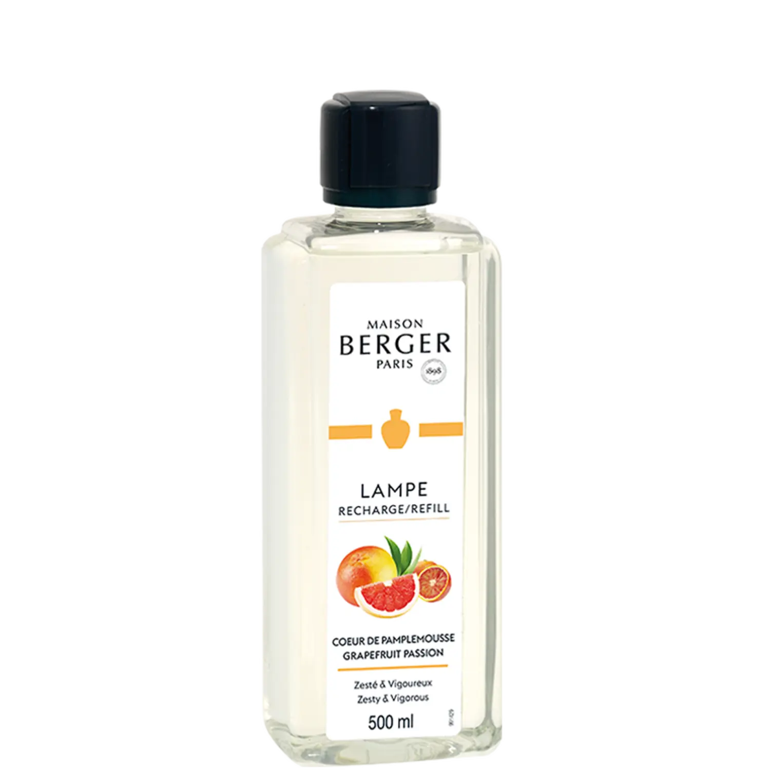 MAISON BERGER PARIS - Grapefruit Passion – Lampe Berger Duft 500 ml - Erfrischende Pampelmuse - Maison Berger Refill