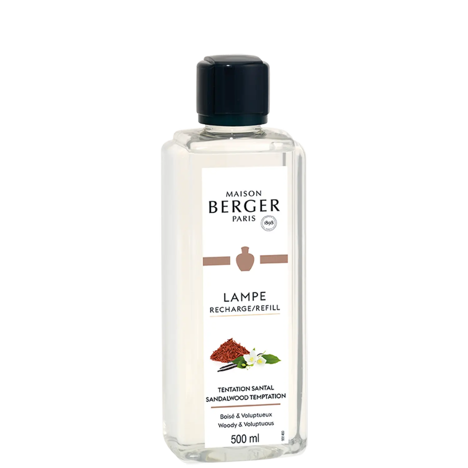 MAISON BERGER PARIS - Sandalwood Temptation – Lampe Berger Duft 500 ml - Verführerisches Sandelholz - Maison Berger Refill