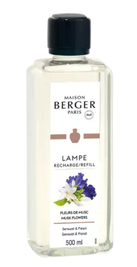 MAISON BERGER PARIS - Musk Flowers – Lampe Berger Duft 500 ml - Zarte Moschusblüte - Raumduft