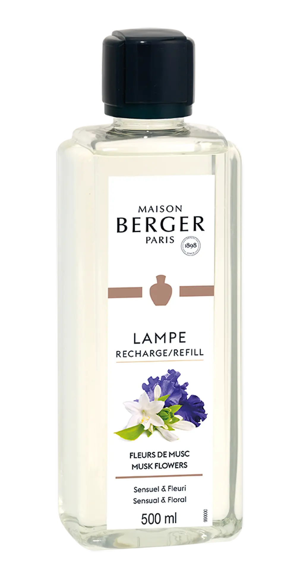 MAISON BERGER PARIS - Musk Flowers – Lampe Berger Duft 500 ml - Zarte Moschusblüte - Raumduft
