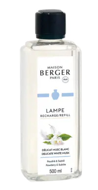 MAISON BERGER PARIS - Delicate White Musk – Lampe Berger Duft 500 ml - Delikater Weißer Moschus - Raumduft