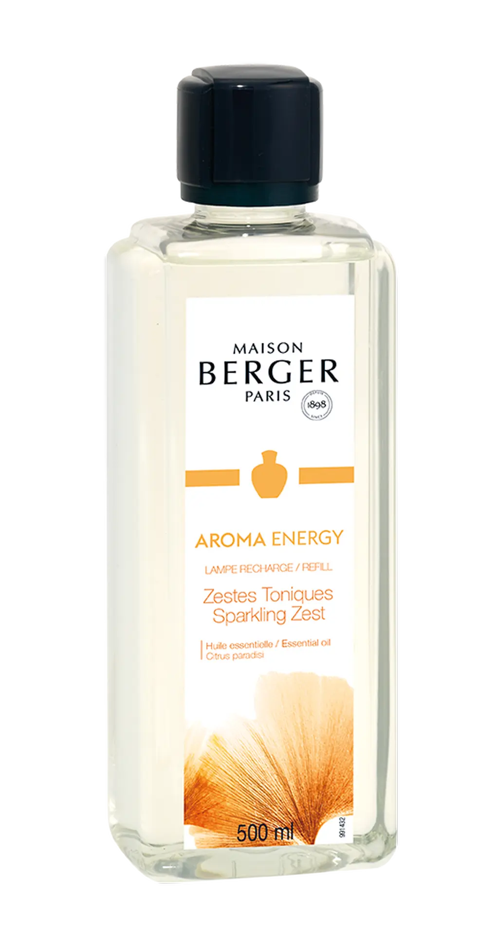MAISON BERGER PARIS - Sparkling Zest – Lampe Berger Duft 500 ml - Aroma Energy - Maison Berger Refill