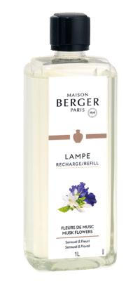 MAISON BERGER PARIS - Musk Flowers – Lampe Berger Duft 1000 ml - Zarte Moschusblüte - Maison Berger Refill