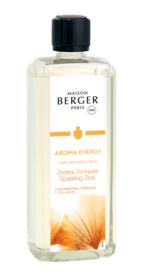 MAISON BERGER PARIS - Sparkling Zest – Lampe Berger Duft 1000 ml - Aroma Energy - Maison Berger Refill