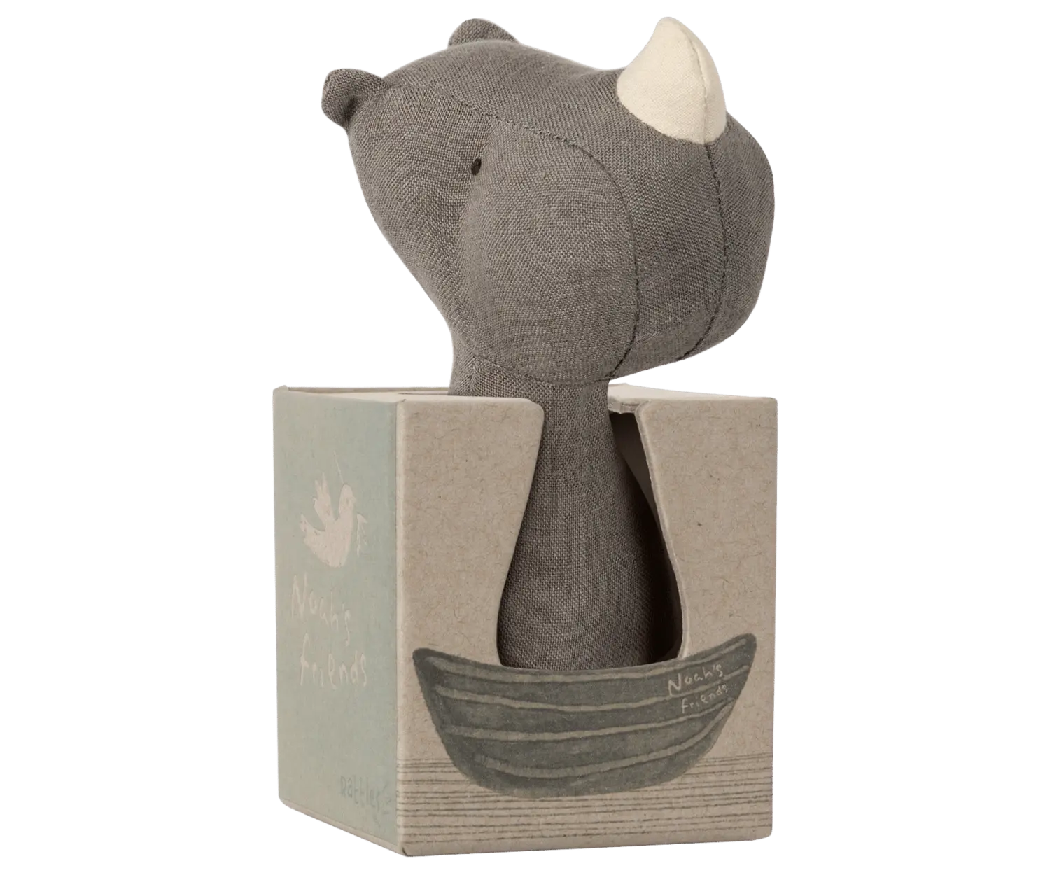 MAILEG - Maileg Noah’s Friends – Rhino Rassel - Grau