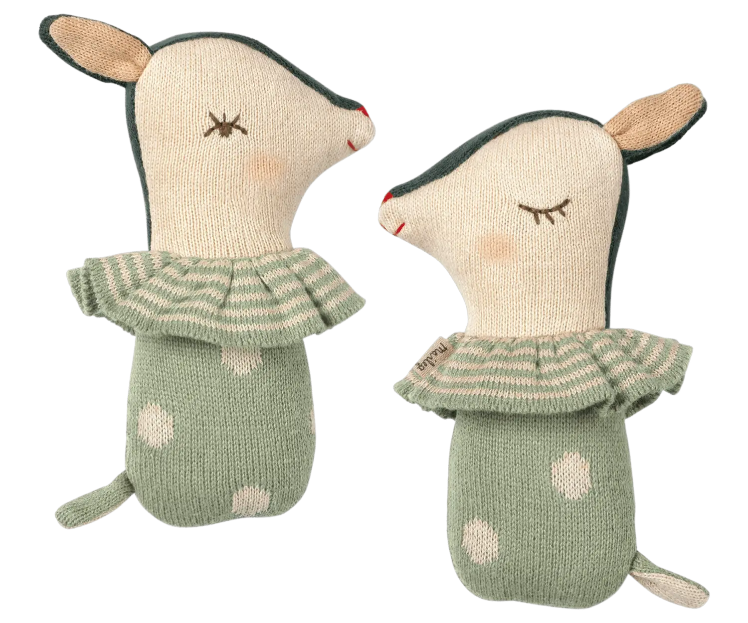 MAILEG - Maileg Bambi Rassel – Sleepy/Wakey Dusty Mint