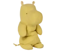 MAILEG - Maileg Safari Friends – Hippo, medium - Gelb