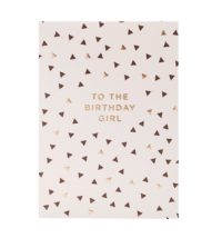 - Grußkarte – To The Birthday Girl - mit Kuvert