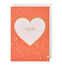 - Grußkarte – I Love You To Bits - mit Kuvert