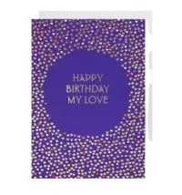 - Grußkarte – Happy Birthday My Love - mit Kuvert