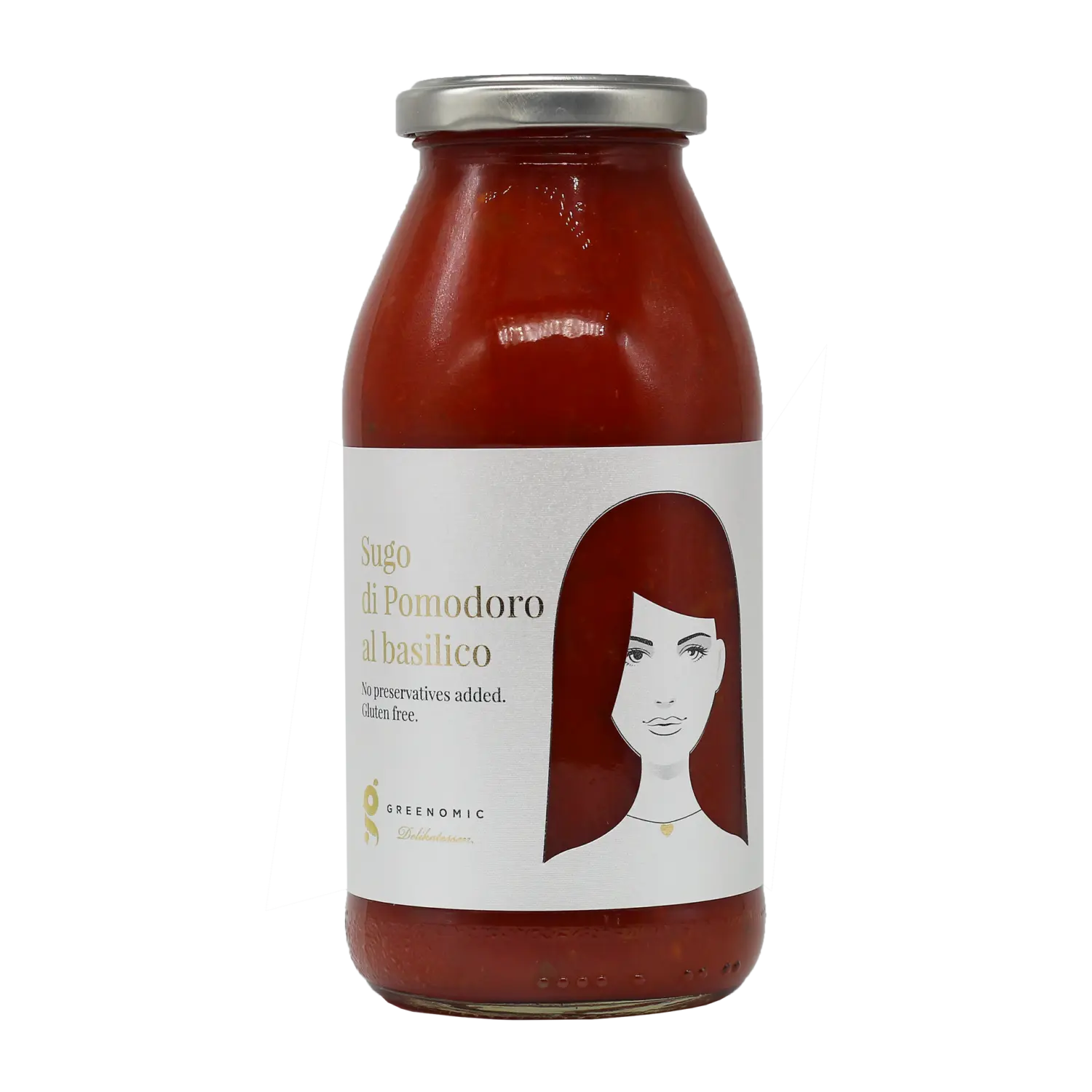 GREENOMIC - Good Hair Day Sugo – Di Pomodoro Al Basilico - Tomatensoße mit Basilikum.