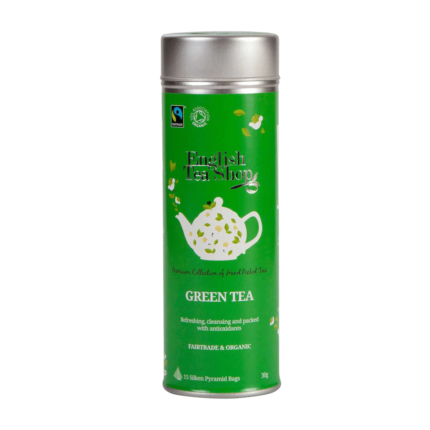 English Tea Shop - Grüner Tee – BIO - 15 Pyramiden-Beutel in Dose