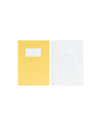 MONOGRAPH - Notizheft, klein – Gelb/Weiß - im 2er Set
