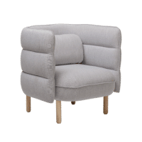 Bloomingville - Bloomingville – Ellen Lounge-Sessel, Grau - L84xH80xW75 cm