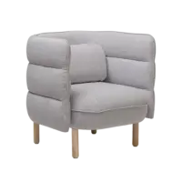 Bloomingville - Bloomingville – Ellen Lounge-Sessel, Grau - L84xH80xW75 cm