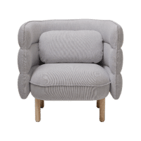 Bloomingville - Bloomingville – Ellen Lounge-Sessel, Grau - L84xH80xW75 cm