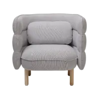 Bloomingville - Bloomingville – Ellen Lounge-Sessel, Grau - L84xH80xW75 cm