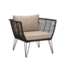 Bloomingville - Bloomingville – Mundo Lounge Chair, Beige - aus Metall