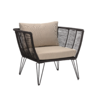 Bloomingville - Bloomingville – Mundo Lounge Chair, Beige - aus Metall