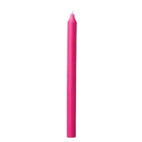 - Stabkerze – Hot Pink - Tropffrei im 5er Set