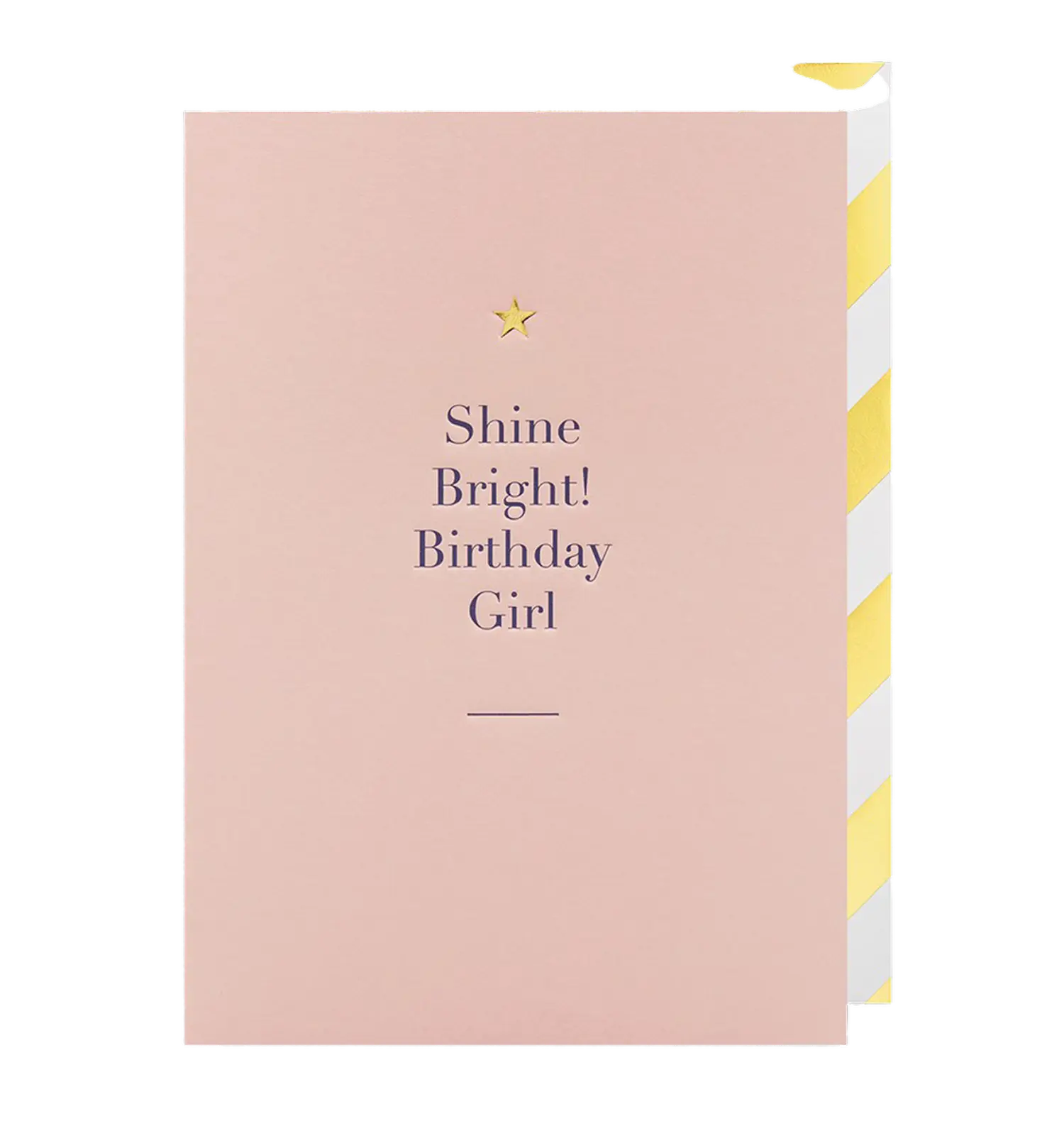- Grußkarte – Shine Bright! Birthday Girl - mit Kuvert