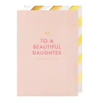 - Grußkarte – Beautiful Daughter - mit Kuvert
