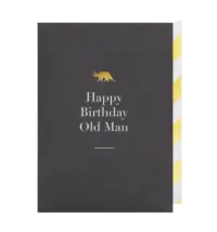 - Grußkarte – Happy Birthday Old Man - mit Kuvert