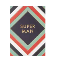 - Grußkarte – Super Man - mit Kuvert