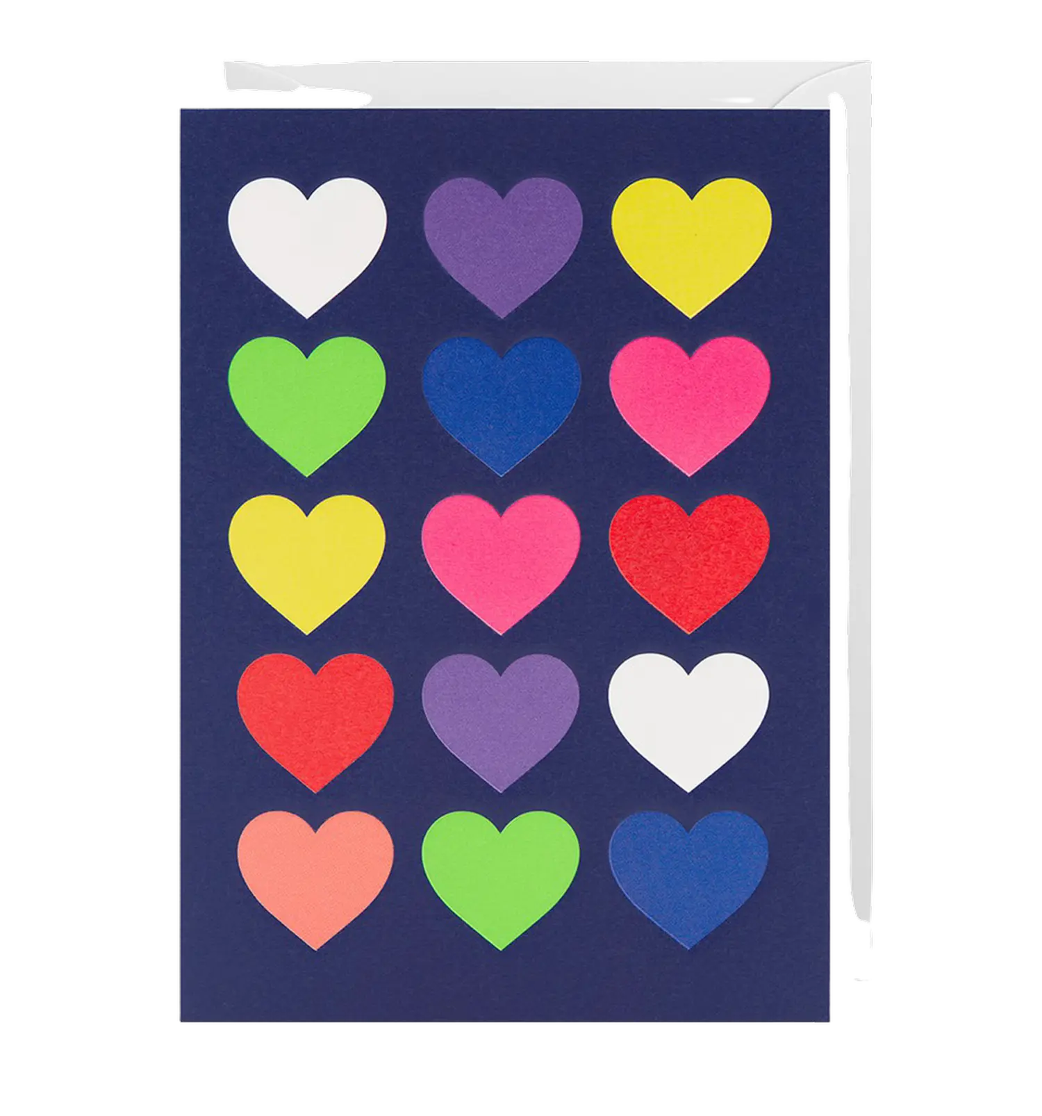 - Grußkarte – Color Hearts - mit Kuvert