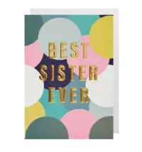 - Grußkarte – Best Sister Ever - mit Kuvert