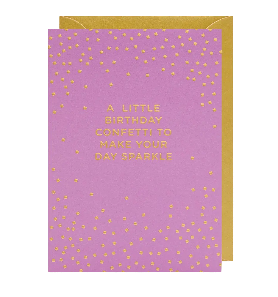 - Grußkarte – Birthday Confetti - mit Kuvert
