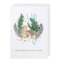 - Grußkarte – Happy Birthday Wild Thing - mit Kuvert