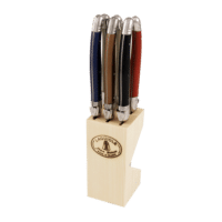 - 6 Steakmesser – Autumn Set - in Holzblock