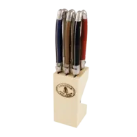 - 6 Steakmesser – Autumn Set - in Holzblock