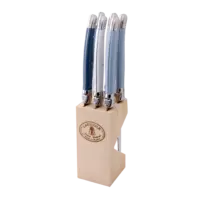 - 6 Steakmesser – Nordic Set - in Holzblock