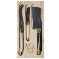 - 3er Set Käsemesser – Nordic - in Holzdisplay