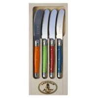 LAGUIOLE - 4 Buttermesser – London Set - in Holzdisplay