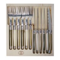 - 12-teiliges Steakbesteck – Linen Set - 6 Steakmesser & 6 Gabeln