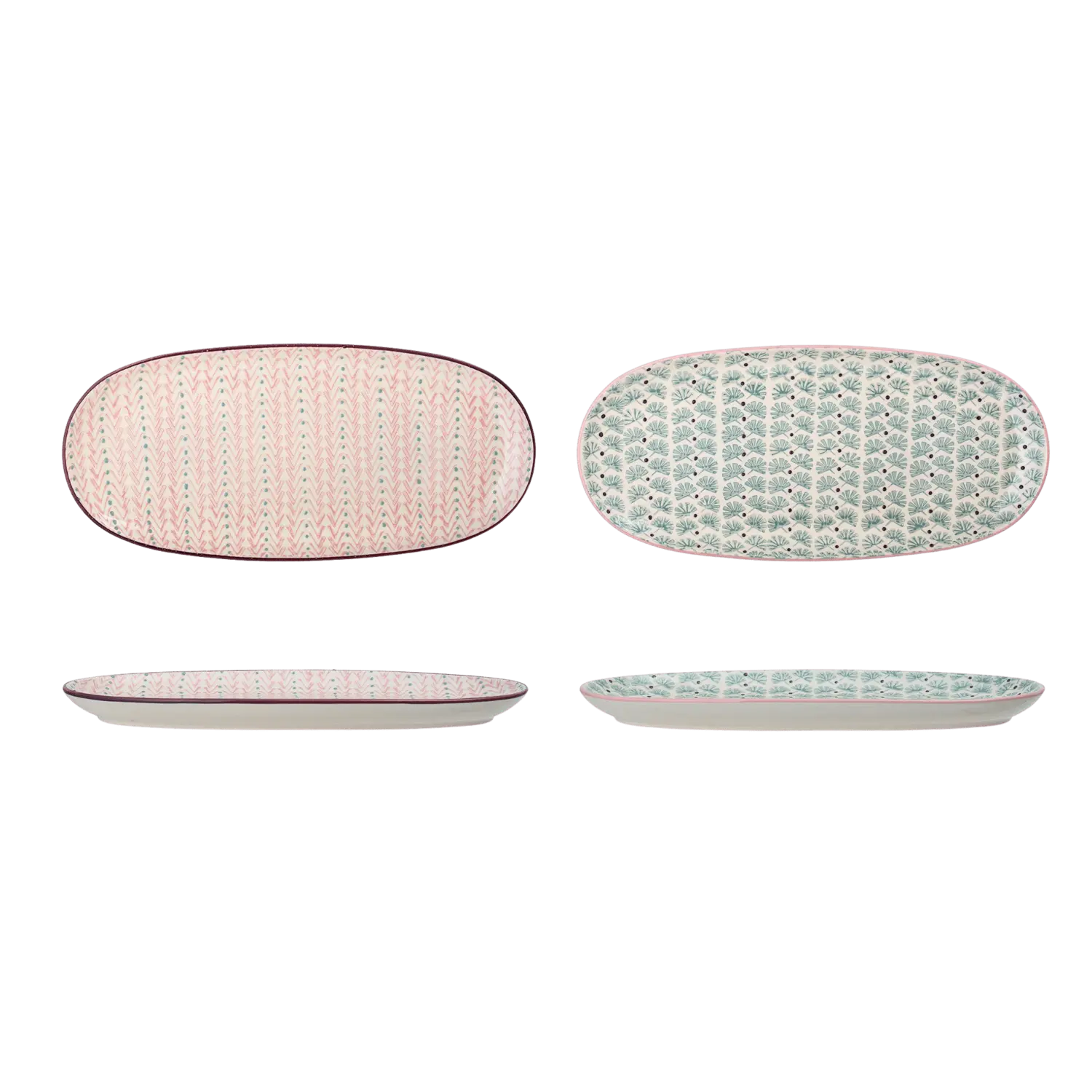 Bloomingville - Maya Servierplatte, klein – 2er Set