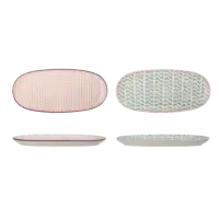 Bloomingville - Maya Servierplatte, klein – 2er Set