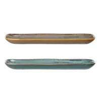 Bloomingville - Aime Teller, klein – 2er Set - Servierplatte