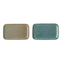 Bloomingville - Aime Teller, groß – 2er Set - Servierplatte