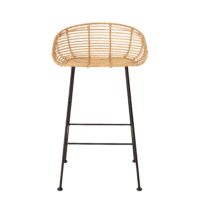 Bloomingville - Bloomingville – Tabitta Barstuhl, Rattan - L48,5xH81,5xW48,5 cm