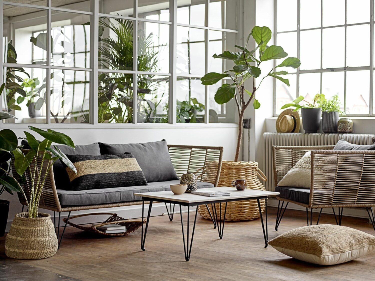 Bloomingville - Bloomingville – Mundo Lounge Chair - aus Metall