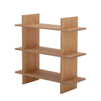 Bloomingville - Bloomingville – Gitt Bücherregal, Natur - L70xH70xW25 cm