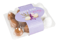 - Marzipan Ostereier in Eier-Box - mit französischer Zuckerdecke