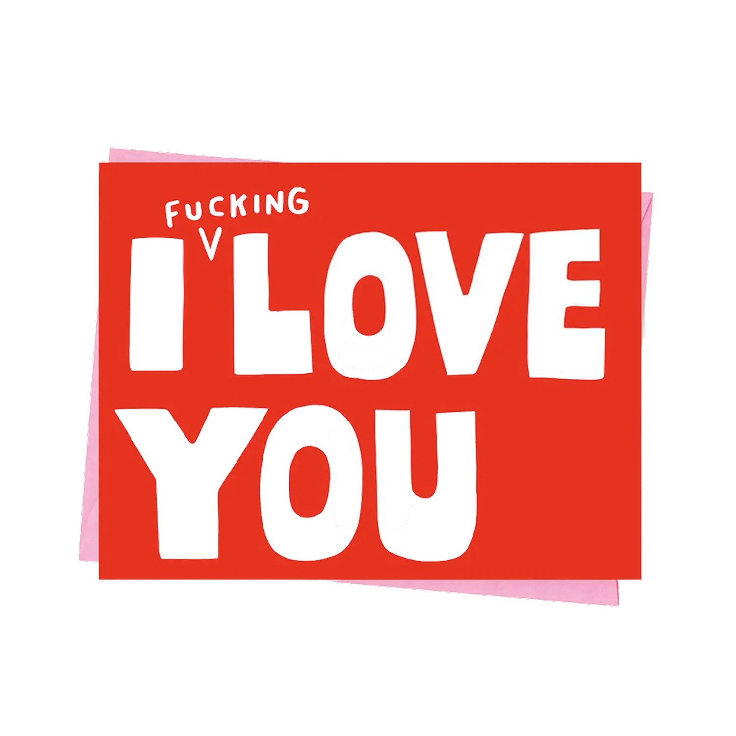 - Grußkarte – Fucking Love You - mit Kuvert