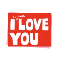 - Grußkarte – Fucking Love You - mit Kuvert